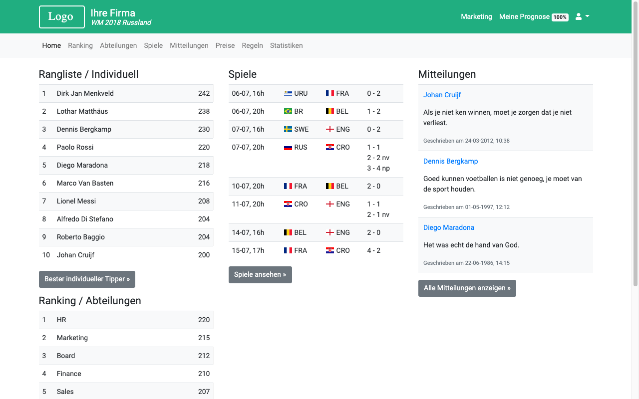 WM-Tippspiel 2018 - WM 2026