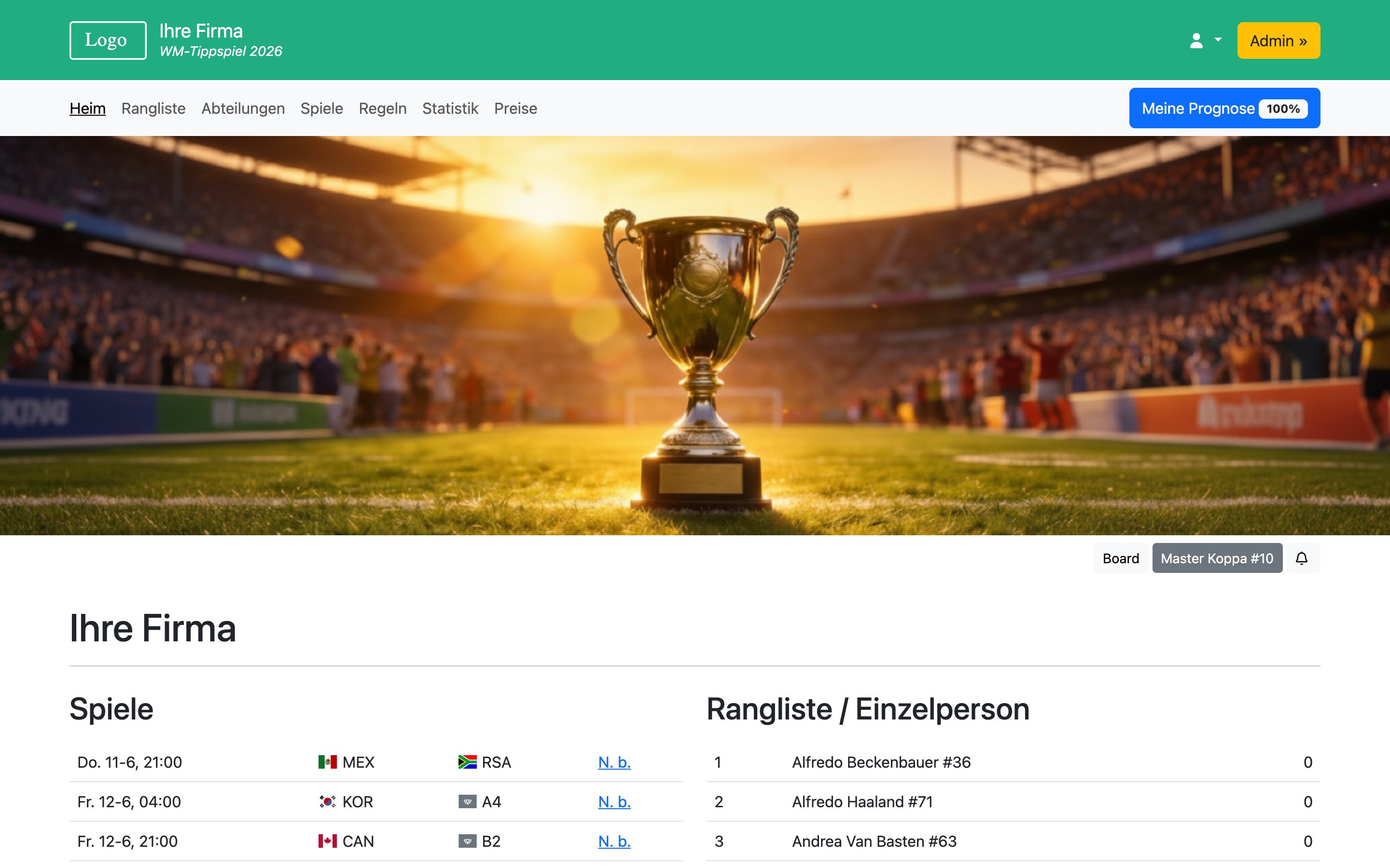 WM-Tippspiel 2026 - WM 2026