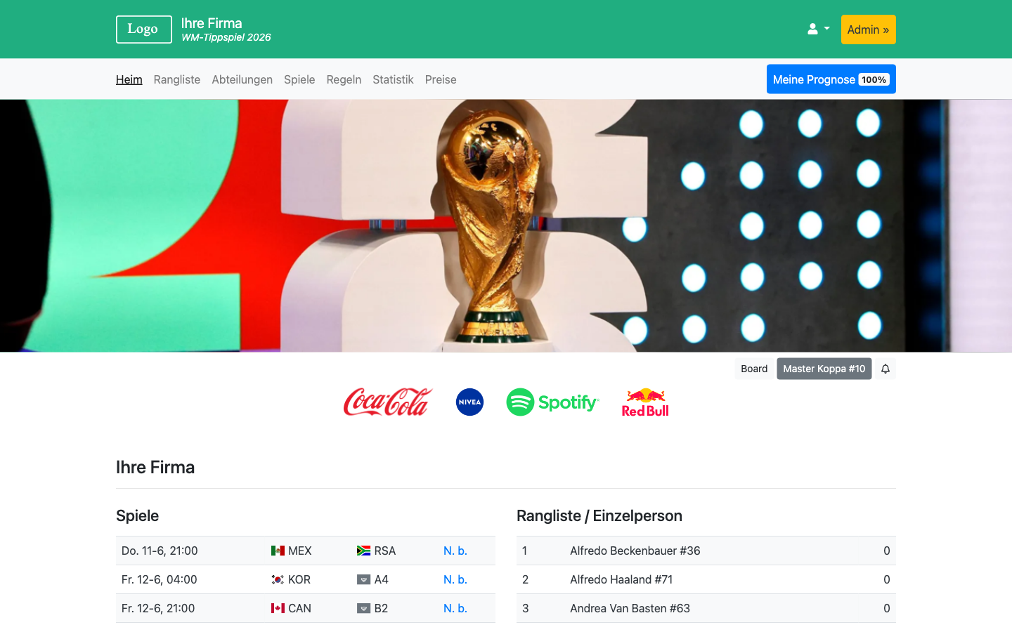 WM-Tippspiel 2026 - WM 2026