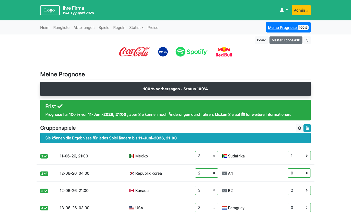 WM-Tippspiel 2026 - WM 2026