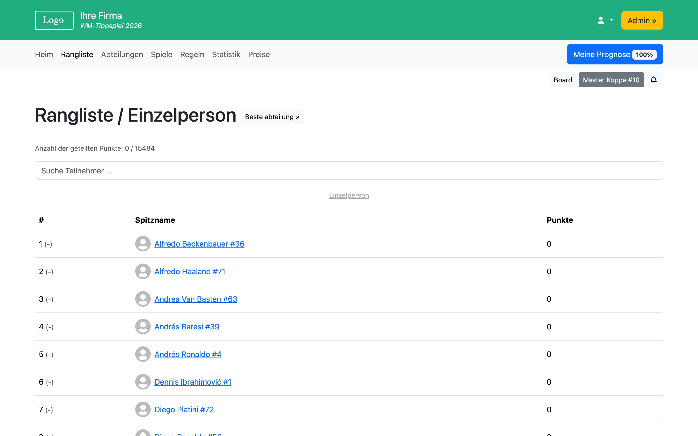 WM-Tippspiel 2026 - WM 2026