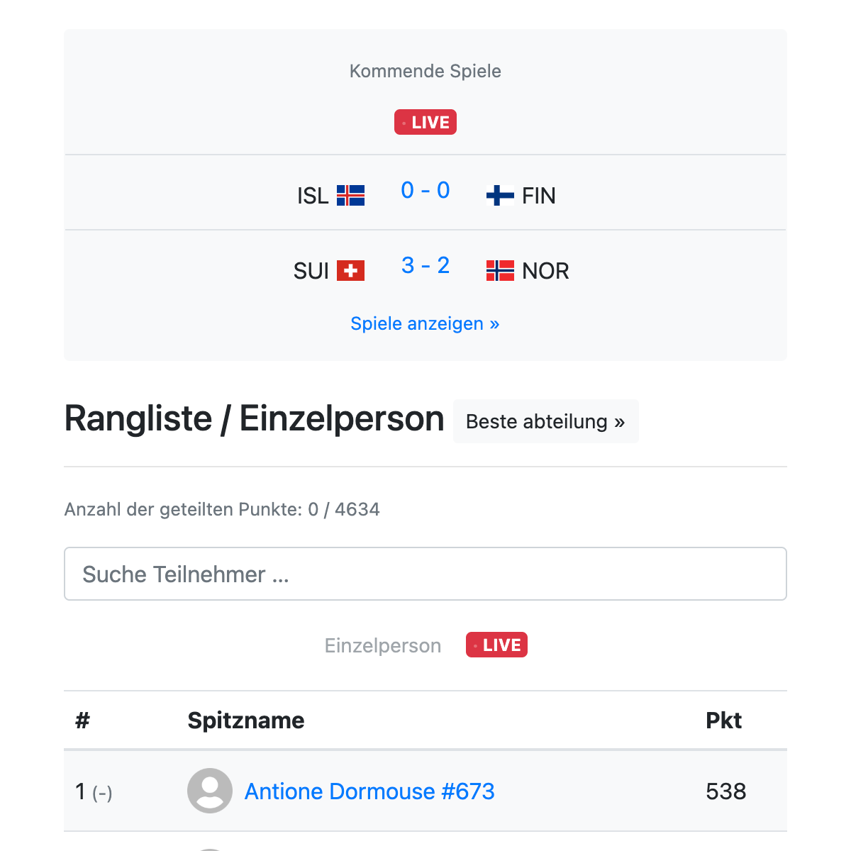 Live-Aktualisierungen - WM 2026