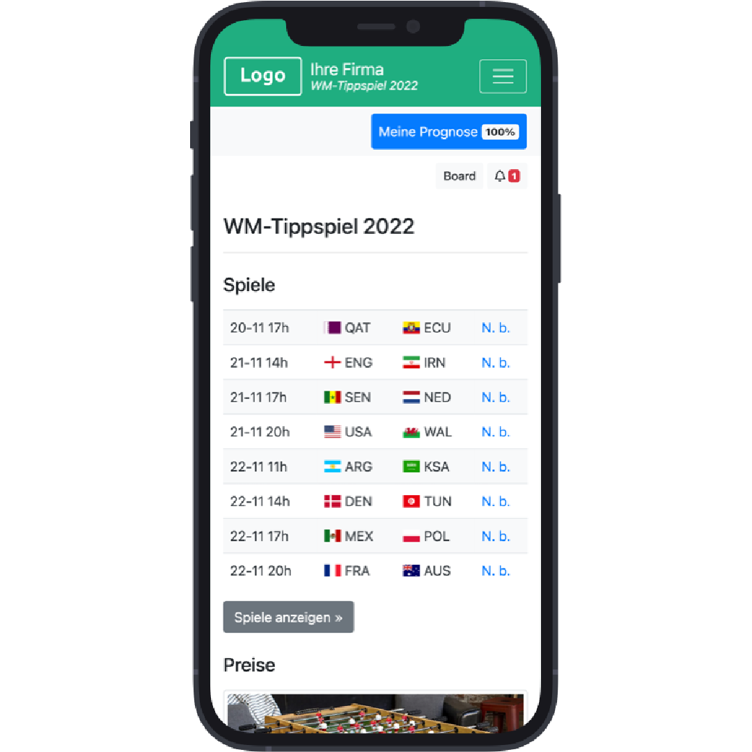 Als App installieren - WM 2026